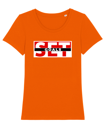 Set Goals Bright Orange