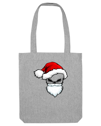 Skull Santa Claus Heather Grey