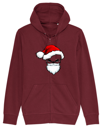 Skull Santa Claus Burgundy