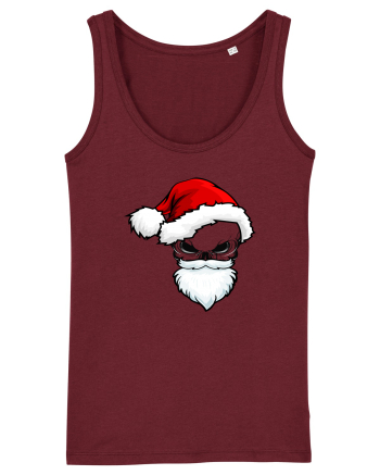 Skull Santa Claus Burgundy