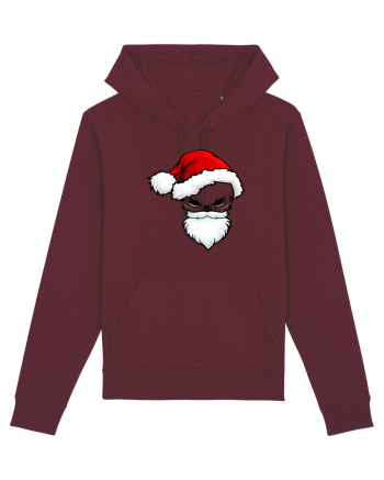 Skull Santa Claus Burgundy