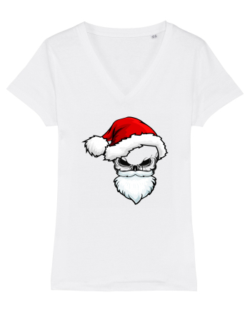 Skull Santa Claus White