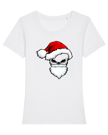 Skull Santa Claus White