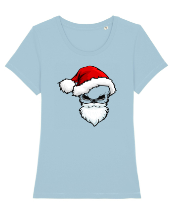 Skull Santa Claus Sky Blue