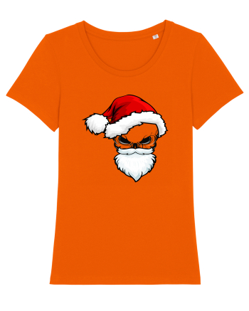 Skull Santa Claus Bright Orange