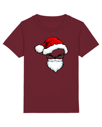 Skull Santa Claus Burgundy