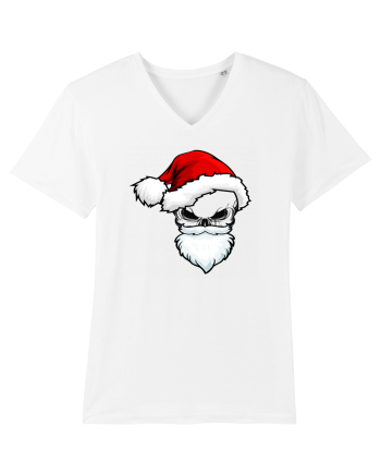 Skull Santa Claus White