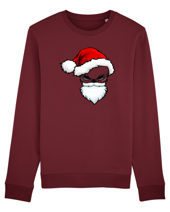 Skull Santa Claus Burgundy