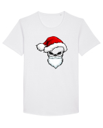 Skull Santa Claus Tricou mânecă scurtă guler larg Bărbat Skater