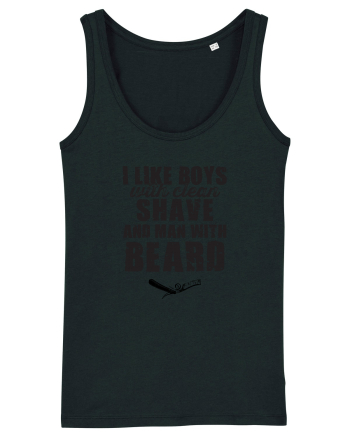 Man with beard Black