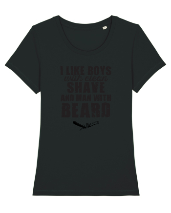 Man with beard Black