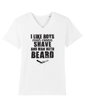 Man with beard White