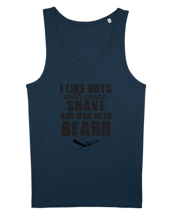Man with beard Navy
