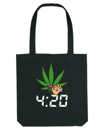 4 20 Funny Trippy Smoking Green Black