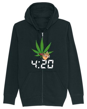 4 20 Funny Trippy Smoking Green Black