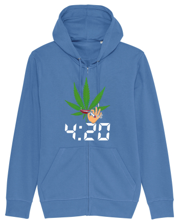 4 20 Funny Trippy Smoking Green Bright Blue
