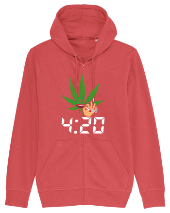 4 20 Funny Trippy Smoking Green Carmine Red
