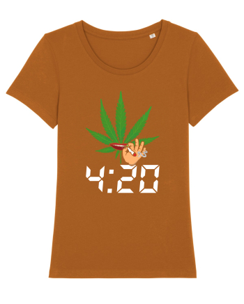 4 20 Funny Trippy Smoking Green Roasted Orange