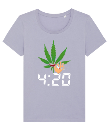 4 20 Funny Trippy Smoking Green Lavender
