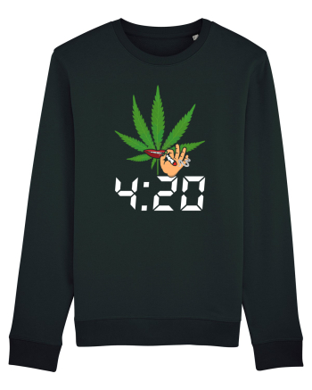 4 20 Funny Trippy Smoking Green Black