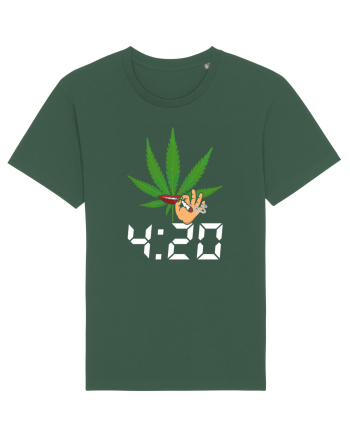 4 20 Funny Trippy Smoking Green Bottle Green