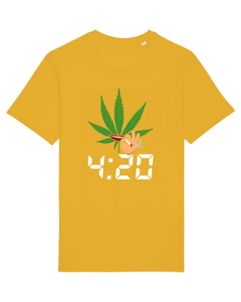 4 20 Funny Trippy Smoking Green Spectra Yellow
