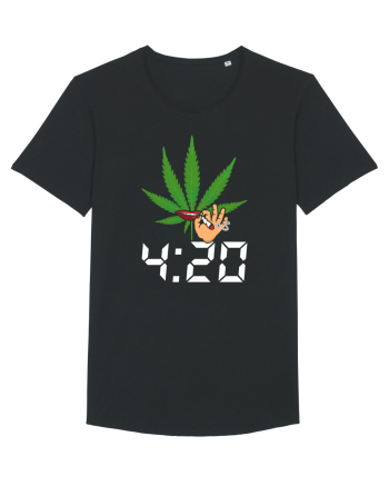 4 20 Funny Trippy Smoking Green Black