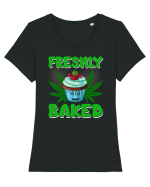 BEING A STONER IS EASY Tricou mânecă scurtă guler larg fitted Damă Expresser