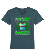 BEING A STONER IS EASY Tricou mânecă scurtă guler V Bărbat Presenter