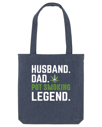 HUSBAND DAD POT SMOKING LEGEND Midnight Blue