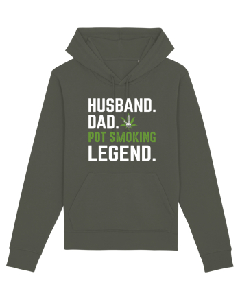 HUSBAND DAD POT SMOKING LEGEND Khaki