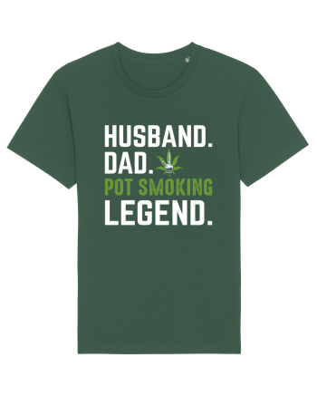 HUSBAND DAD POT SMOKING LEGEND Bottle Green