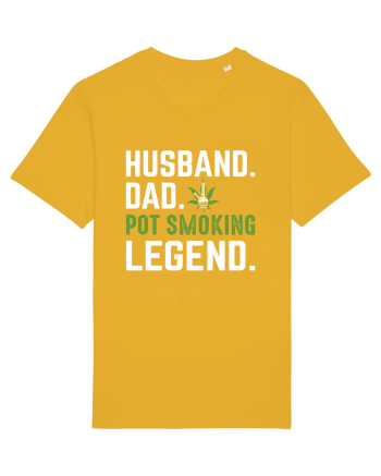 HUSBAND DAD POT SMOKING LEGEND Spectra Yellow