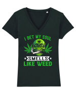 I bet my soul smells like weed Tricou mânecă scurtă guler V Damă Evoker