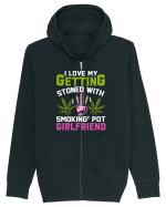 I love my getting stoned with smoking pot girlfriend Hanorac cu fermoar Unisex Connector