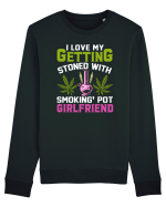 I love my getting stoned with smoking pot girlfriend Bluză mânecă lungă Unisex Rise