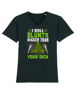 I roll blunts bigger than your dick Tricou mânecă scurtă guler V Bărbat Presenter
