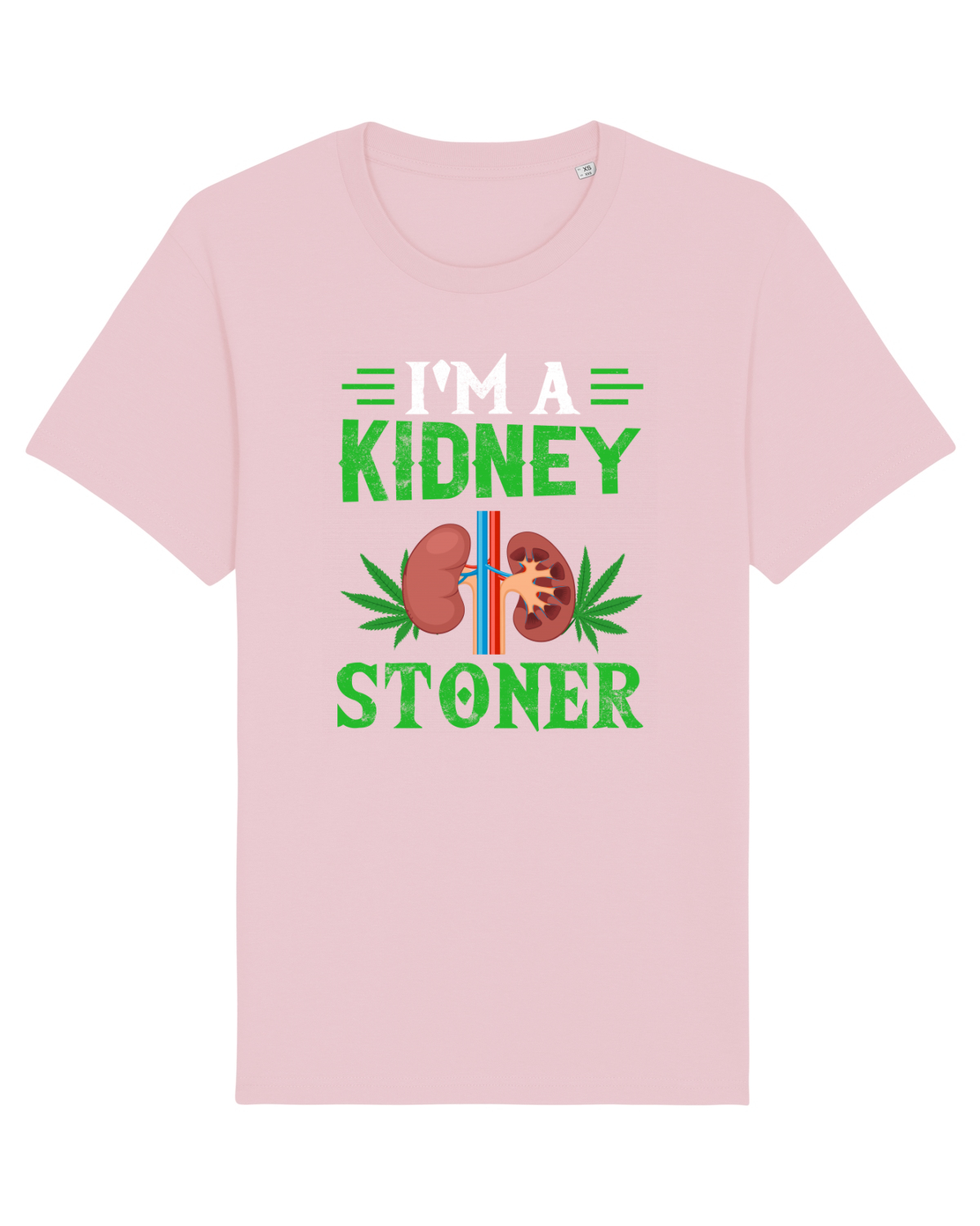 Tricou mânecă scurtă Unisex Rocker Cotton Pink
