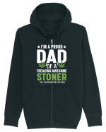 I'M A PROUD DAD OF A FREAKING AWESOME STONER Hanorac cu fermoar Unisex Connector