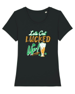 Lucked Up Tricou mânecă scurtă guler larg fitted Damă Expresser