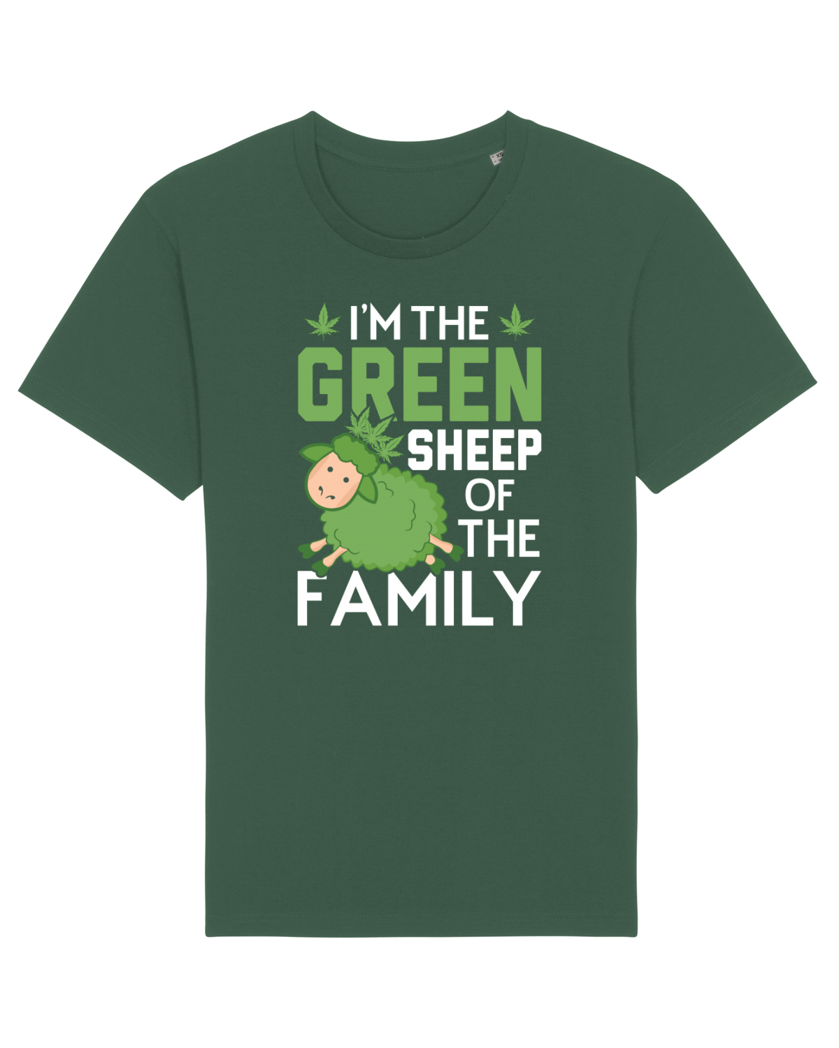 Tricou mânecă scurtă Unisex Rocker Bottle Green