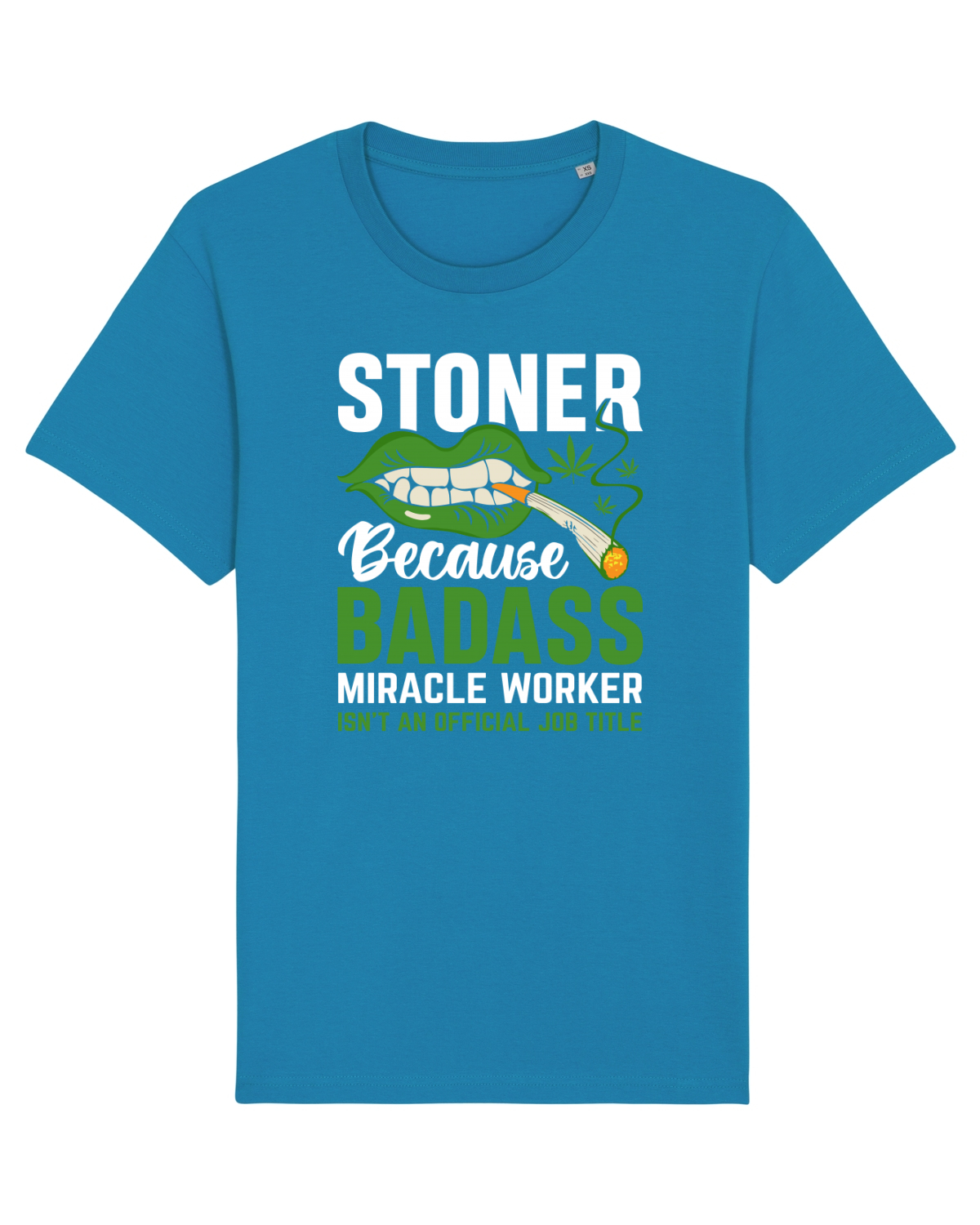 Tricou mânecă scurtă Unisex Rocker Azur