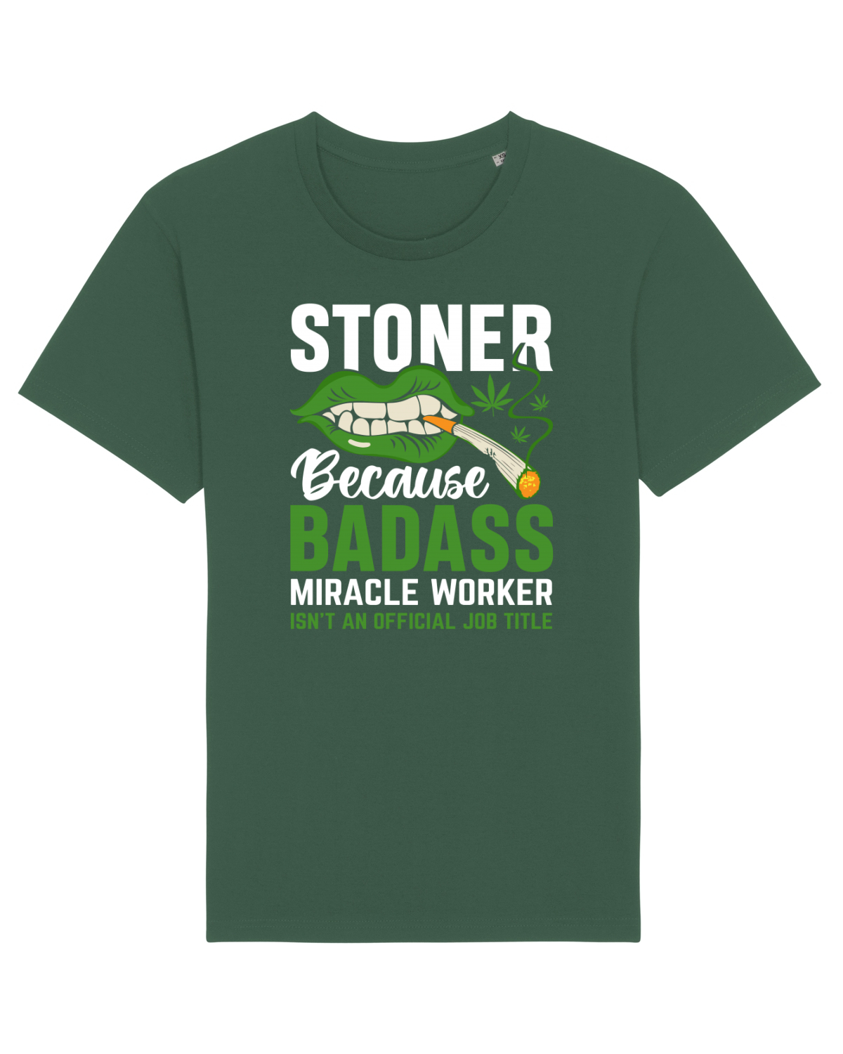 Tricou mânecă scurtă Unisex Rocker Bottle Green