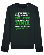 Stoner only because full time multitasking ninja is not an actual job title Bluză mânecă lungă Unisex Rise
