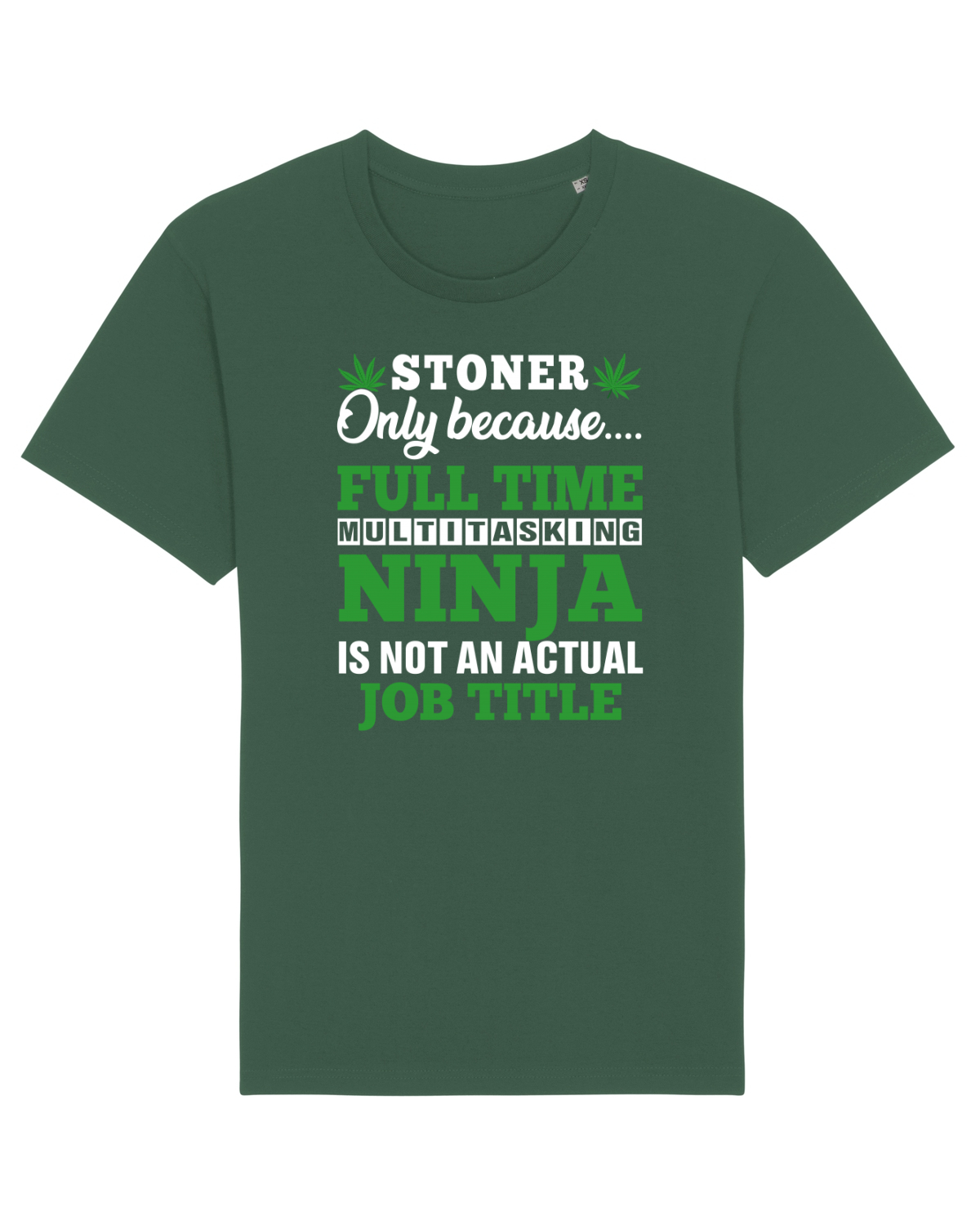 Tricou mânecă scurtă Unisex Rocker Bottle Green