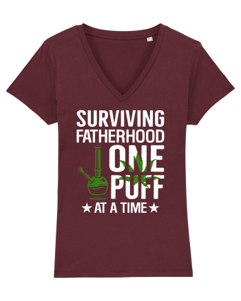 SURVIVING FATHERHOOD ONE PUFF AT A TIME Burgundy