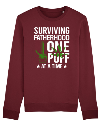 SURVIVING FATHERHOOD ONE PUFF AT A TIME Burgundy