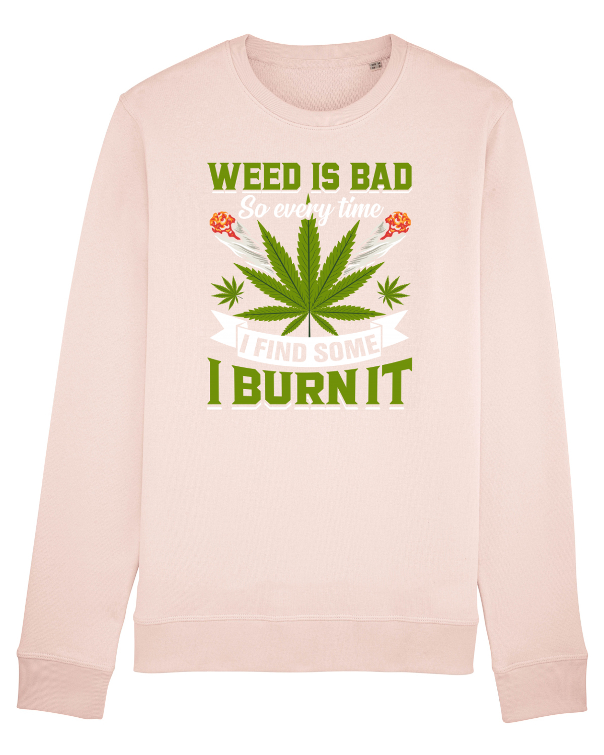 Bluză mânecă lungă Unisex Rise Candy Pink