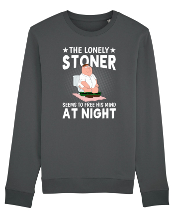 THE LONELY STONER SEEMS TO FREE HIS MIND AT NIGHT Anthracite