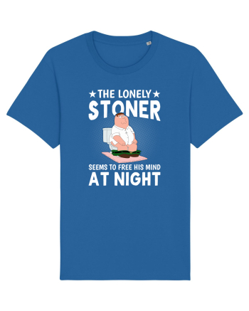 THE LONELY STONER SEEMS TO FREE HIS MIND AT NIGHT Royal Blue